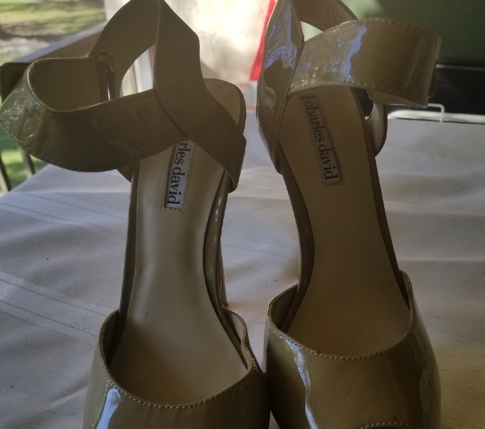 *Pre Loved* Charles David Leather Platform Heels - image 2